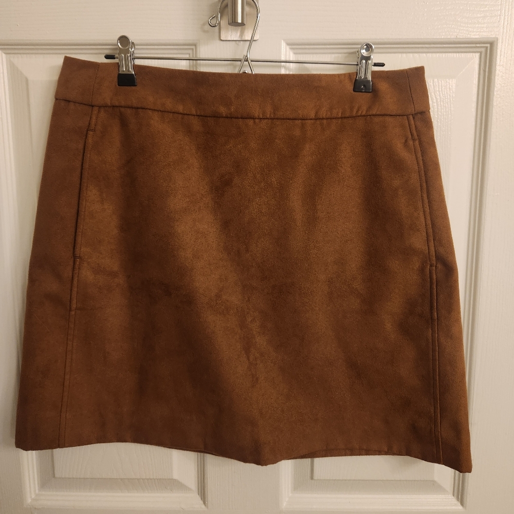 JCrew factory faux suede mini skirt, size 12